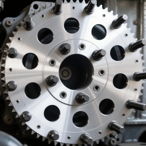 Fly wheel and bolts